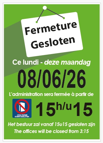 cpas uccle fermeture 08.06.26